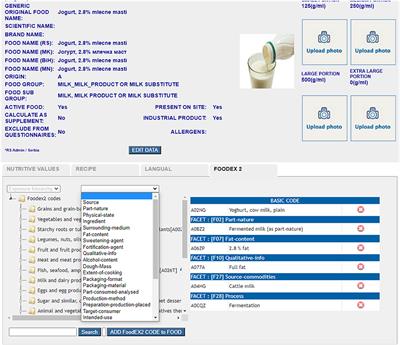 Implementation of Harmonized Food Consumption Data Collection in the Balkan Region According to the EFSA EU Menu Methodology Standards